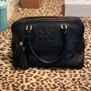 Tory Burch Thea Triple Zip Tote Black